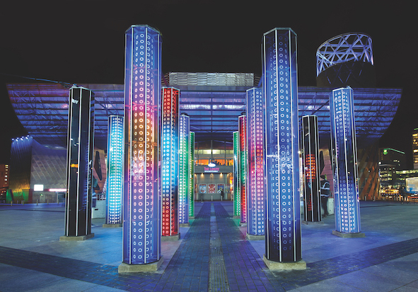 Cathedral of Mirrors by artist Mads Christensen - Lightwaves Festival new commission 2015